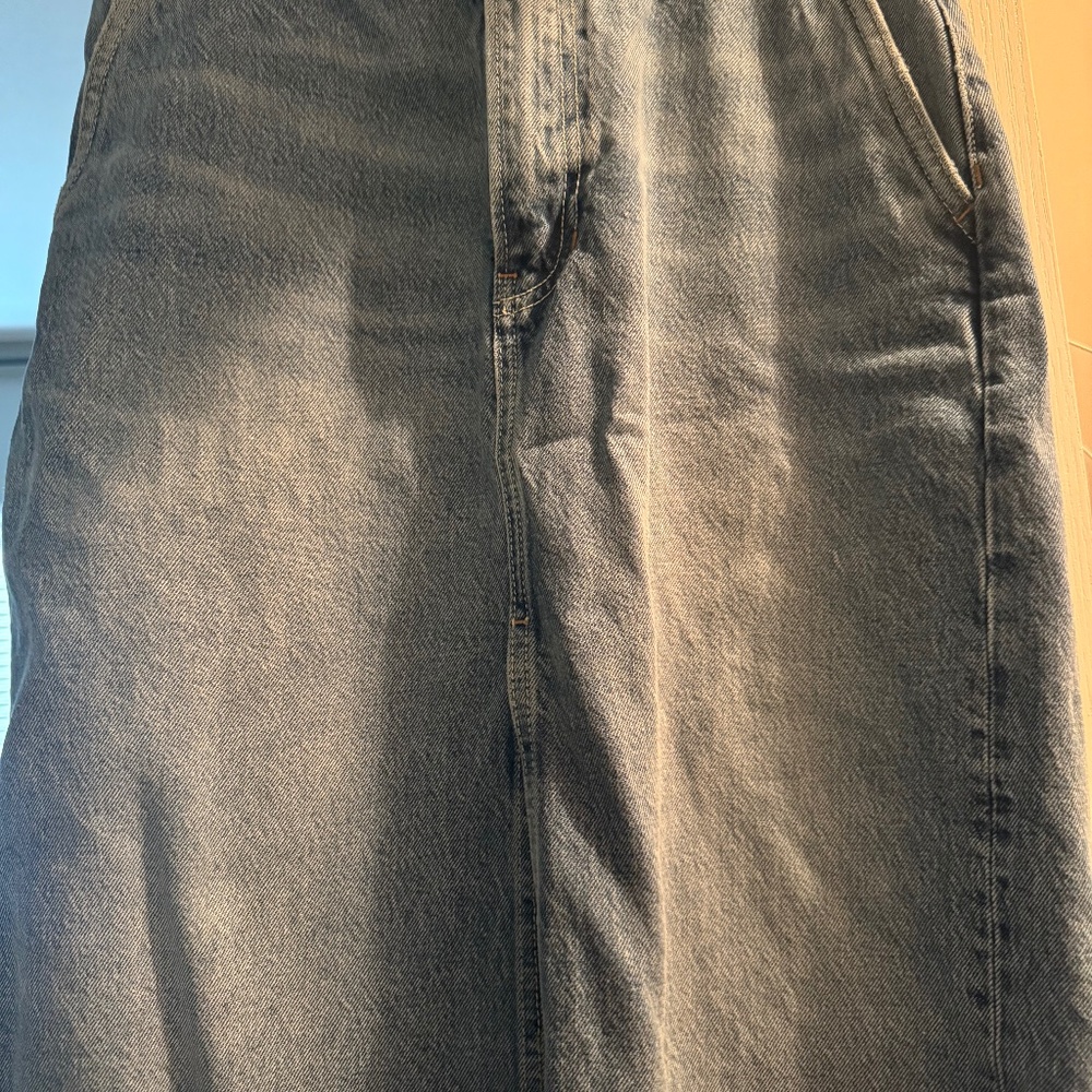 Reformation Denim Midi Skirt